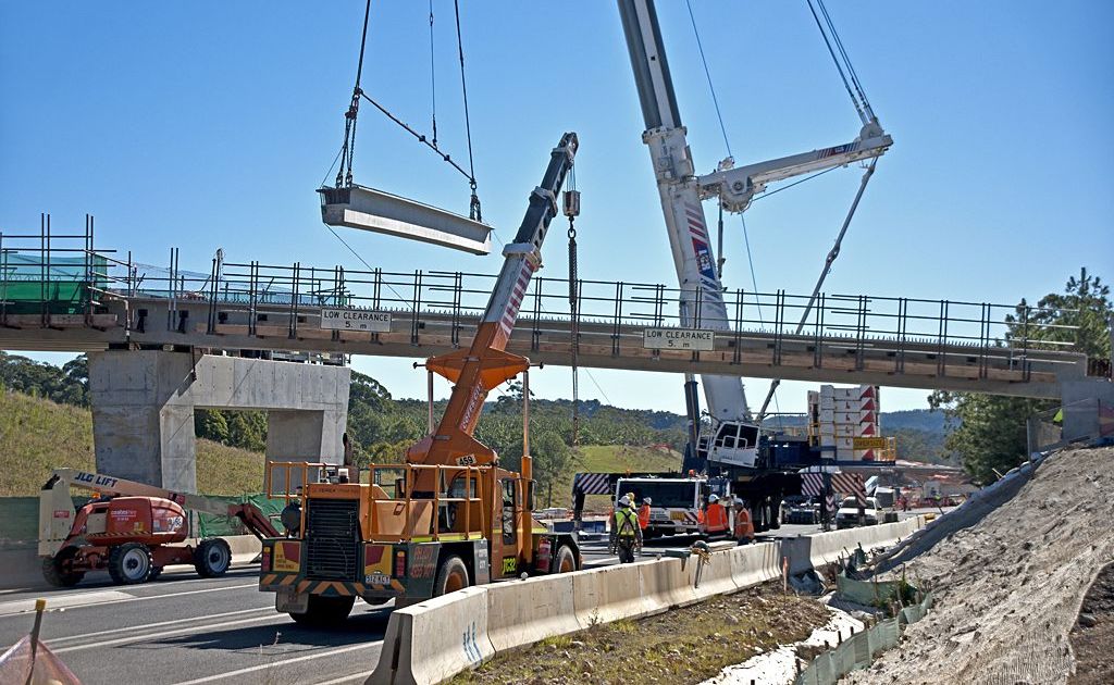 The new bridge span at Moonee Beach. Photo: Ray Faggotter The new bridge span at Moonee Beach. Photo: Ray Faggotter